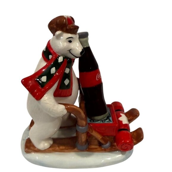 Lot of 3 Coca-Cola Polar Bears Around the World Germany Canada United Kingdom - Picture 5 of 14